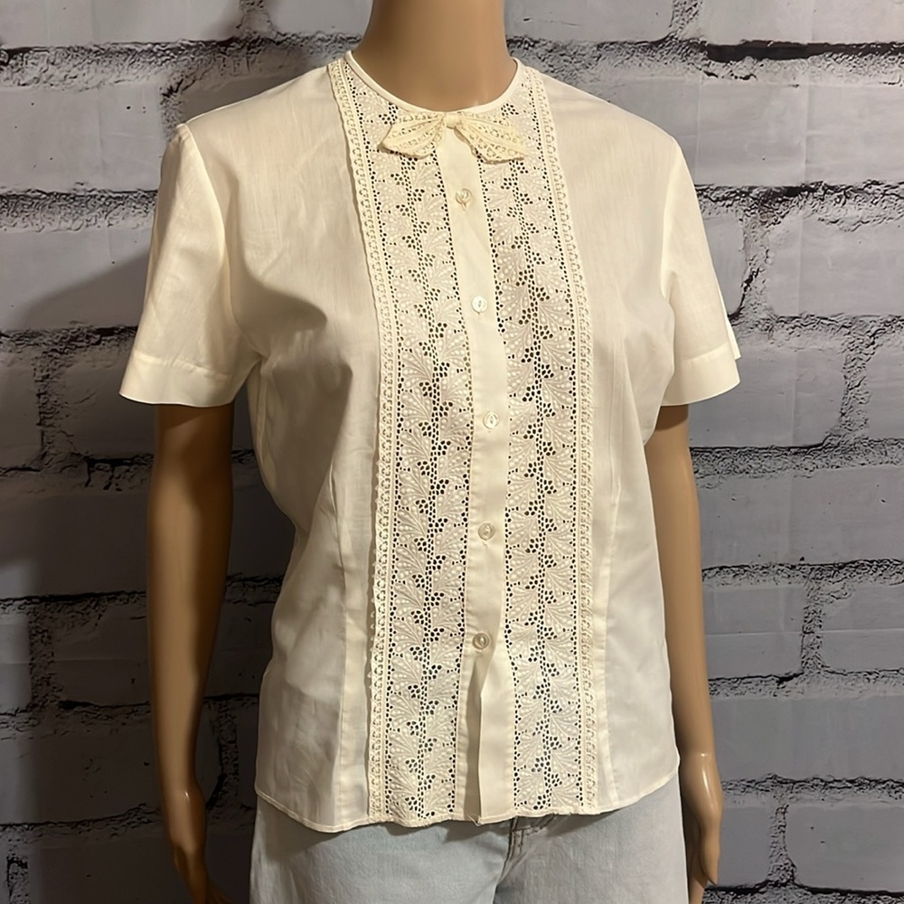 1950’s International Ladies Garment Workers Union Saka Brand Blouse sz Medium